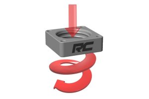 Jeep Cherokee Throttle Body Spacer - Rough Country - Spiraling Helix - '84-'01